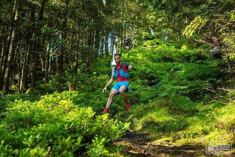 Michał during Supermaraton Gór Stołowych 2020