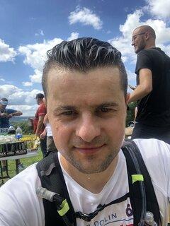 Paweł during Ultramaraton Jaga-Kora 2020