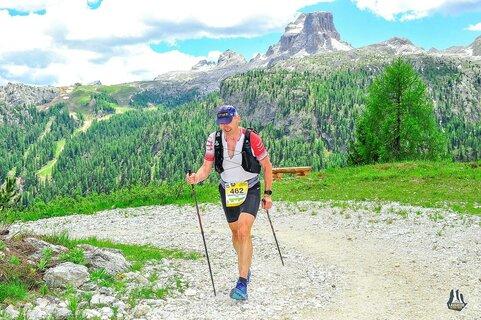 Sebastian during Lavaredo Ultra Trail 2021