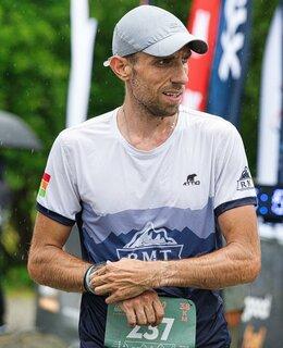 Marcin during XRun - Wyspowy Trail 2021
