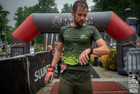 Michał during Dolnośląski Festiwal Biegów Górskich 2021