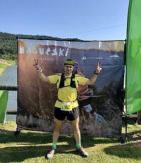 Paweł during Ultramaraton Magurski 2021