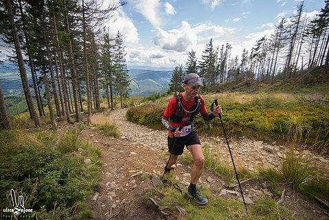 Marcin during Beskidy Ultra Trail 2021