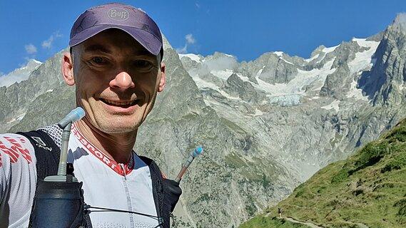 Sebastian during UTMB 2021