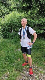 Krzysztof during Supermaraton Gór Stołowych 2022