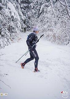 Katarzyna during Winter Trail Małopolska 2022