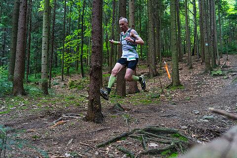 Konrad during Garmin Ultra Race Myślenice 2023