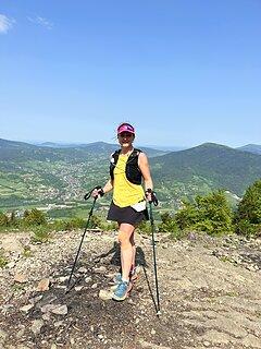 Katarzyna during Ultra-Trail® Małopolska 2023