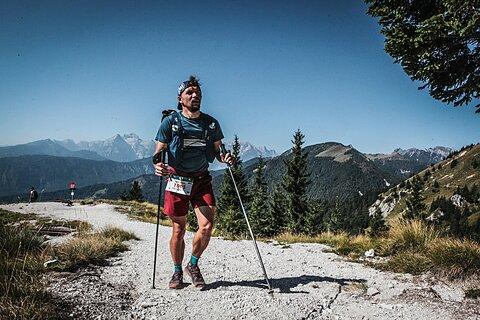 Przemysław during Julian Alps Trail Run 2023