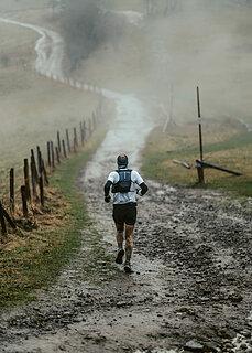 Michał during Baran Trail Race Zima 2024