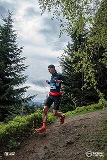 Miłosz during Pieniny Ultra-Trail 2024