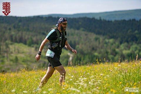 Grzegorz during Ultramaraton Jaga-Kora 2024