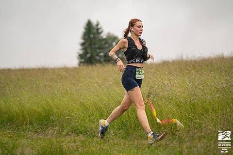 Katarzyna during Supermaraton Gór Stołowych 2024