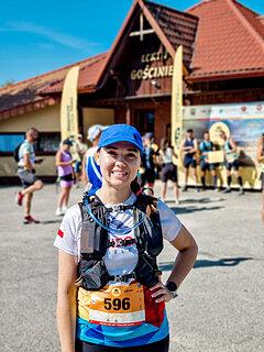 Katarzyna during Pogórze Ultra Trail 2024