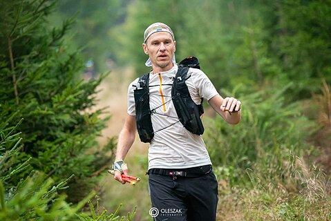 Michał during Bieg Jaskiniowego Niedźwiedzia 2024