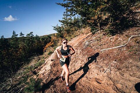 Agata during Pomerania Ultra Trail 2024