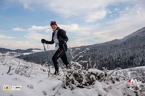 Katarzyna during Winter Trail Małopolska 2024