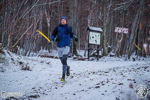 Michał during Górski Zimowy Maraton Ślężański 2025
