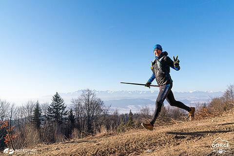 Paweł during Gorce Ultra-Trail Winter 2025