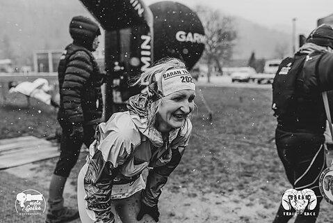Ewelina during Baran Trail Race Zima 2025