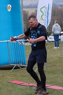 Andrzej during Waligóra Run Cross 2025