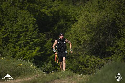 Michał during Garmin Ultra Race Myślenice 2025