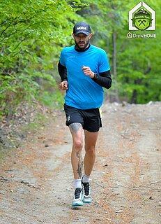 Damian during Ultramaraton Beskidzki Topór 2025