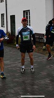 Łukasz during Ultramaraton Jaga-Kora 2025