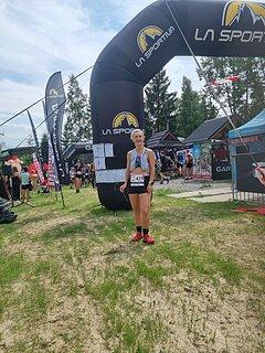 Ewelina during Ultramaraton Babia Góra 2025