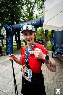 Sabina during XRun - Wyspowy Trail 2025