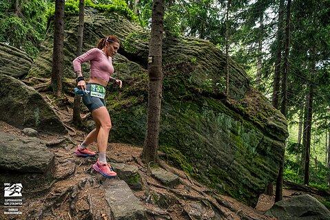 Katarzyna during Supermaraton Gór Stołowych 2025
