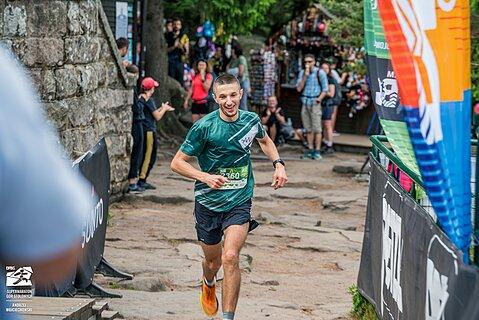 Michał during Supermaraton Gór Stołowych 2025