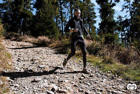 Michał during Baran Trail Race 2025