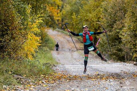Sabina during Łemkowyna Ultra-Trail® 2025