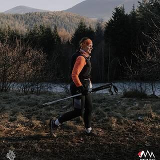 Katarzyna during Winter Trail Małopolska 2025