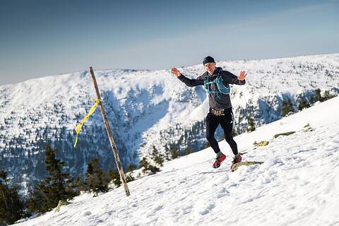 Marcin during Zimowy Ultramaraton Karkonoski 2026