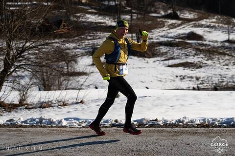 Piotr during Gorce Ultra-Trail Winter 2026