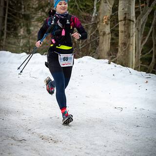 Sabina during Turbacz Winter Trail 2026