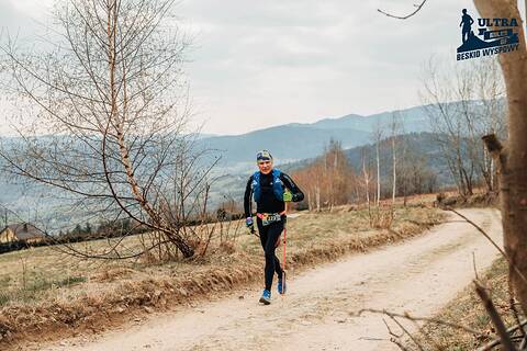 Piotr during Ultra Miles of Beskid Wyspowy 2026