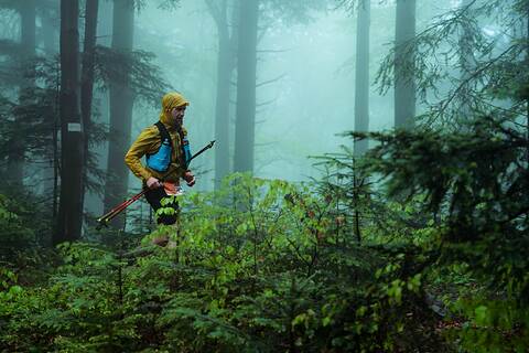Miron during XRun - Wyspowy Trail 2026