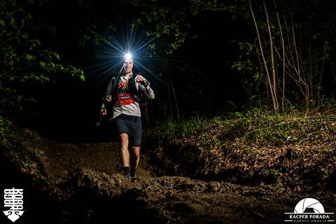 Michał during Ultramaraton Jaga-Kora 2026