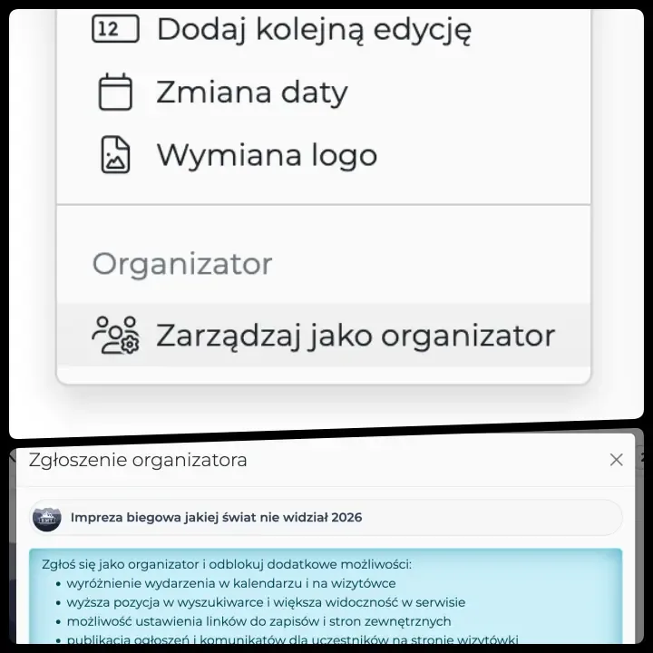 Menu znajduje się pod ikoną 3 kropek...